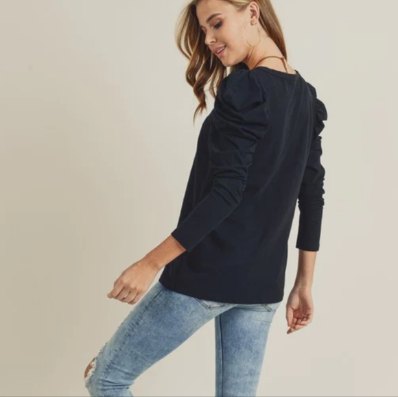 Doe & Rae Puffed Sleeve Top - Picture 10 of 12